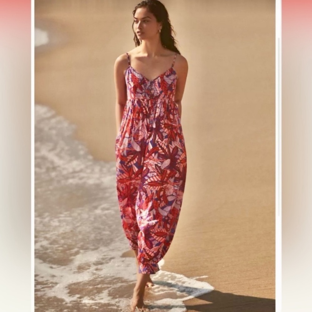 Anthropologie Vega Lounge Claire Colin Abstract Jumpsuit, size S